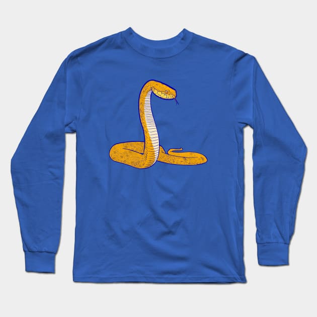 Golden snake Long Sleeve T-Shirt by Mimie20